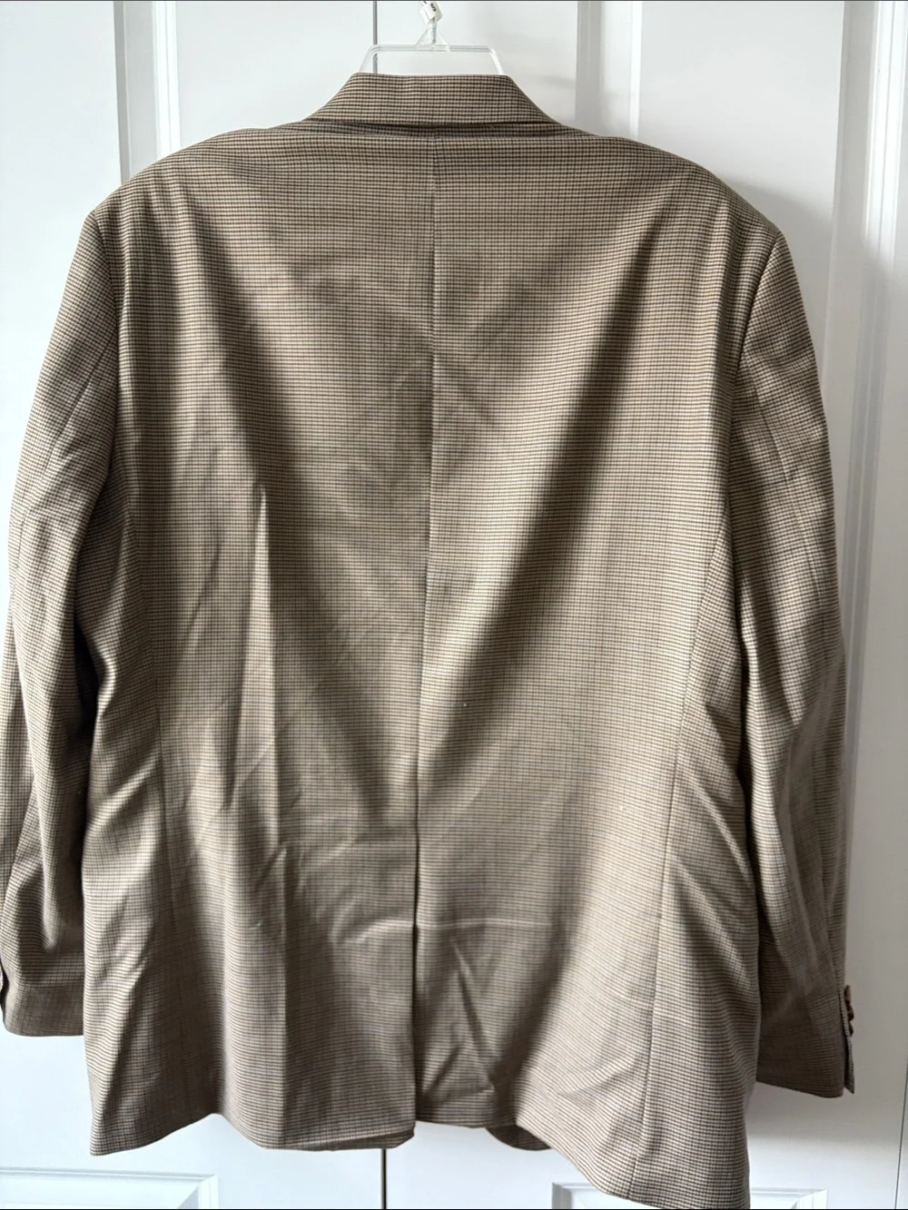 Ralph Lauren Tan Houndstooth Sport Coat Size 42L